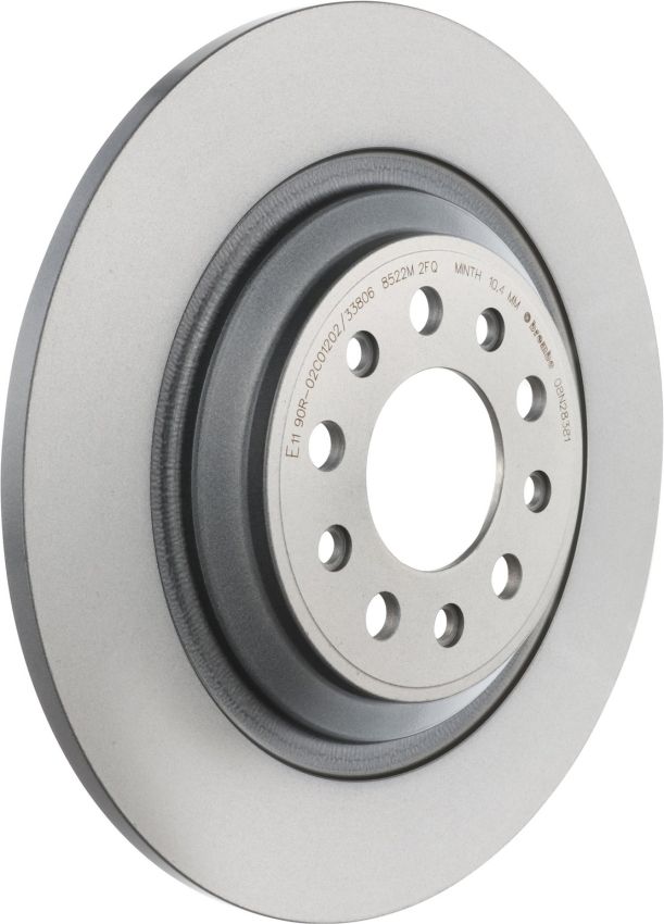 Brembo KT00672 Brembo ceramic brake pad and UV coated solid  brake disc kit