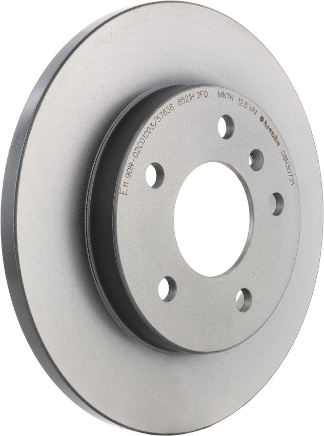 Brembo 08.N307.21 Brembo UV Coated Solid Brake Rotor