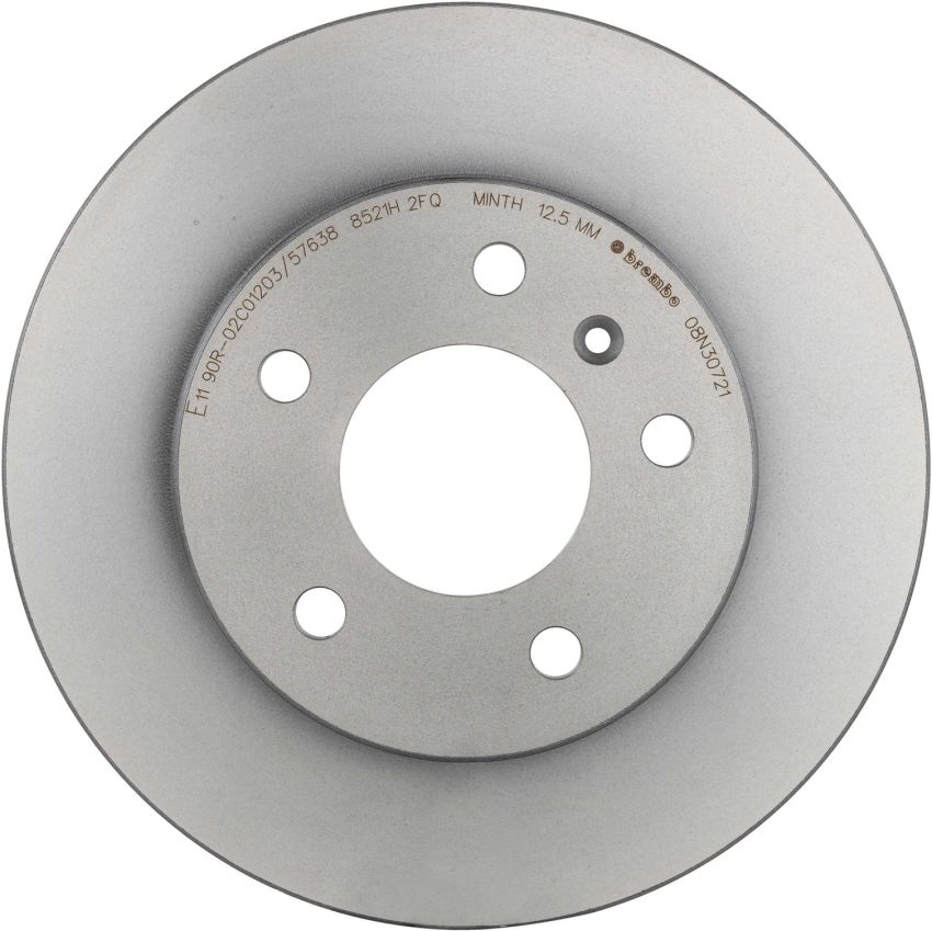 Brembo 08.N307.21 Brembo UV Coated Solid Brake Rotor