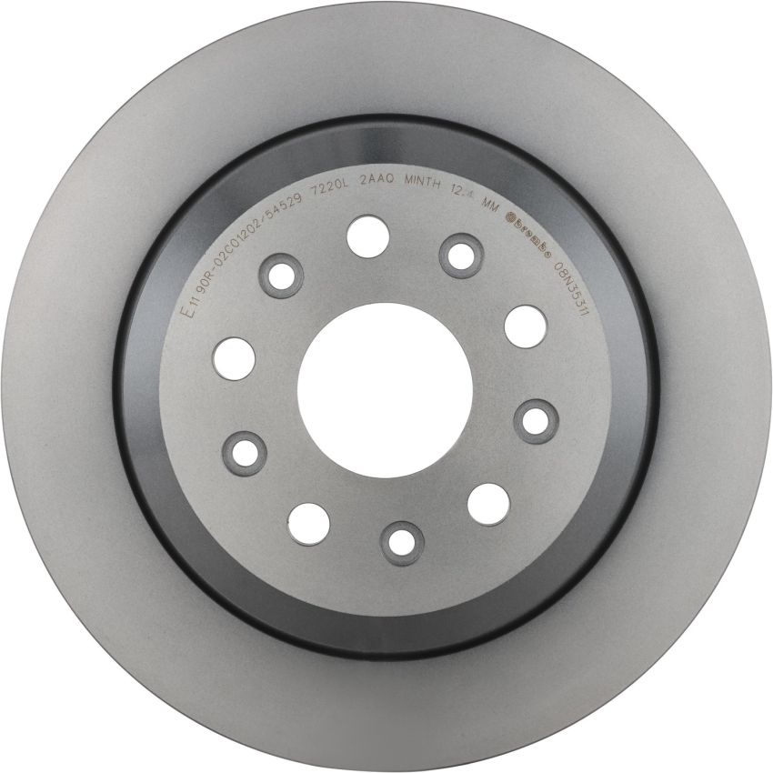 Brembo 08.N353.11 Brembo UV Coated Solid Brake Rotor
