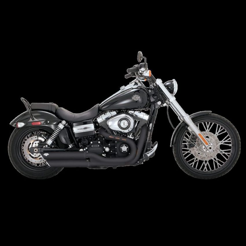 Vance and Hines 46845 Vance & Hines Harley Davidson 08-17 Dyna / Fatbob/ Wide Glide Twin Slash 3in Slip-On Exhaust