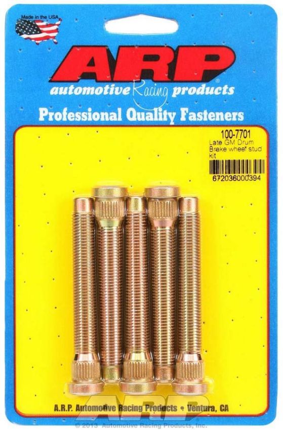 ARP ARP100-7701 Wheel Stud Kit - 7/16-20 3.165/.486 Knurl (5)