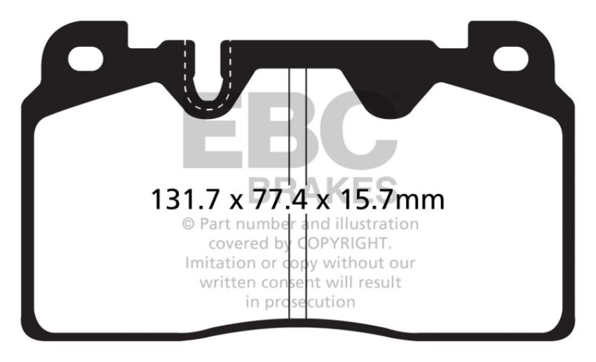 EBC Brakes DP32168C Redstuff Ceramic Low Dust Brake Pads