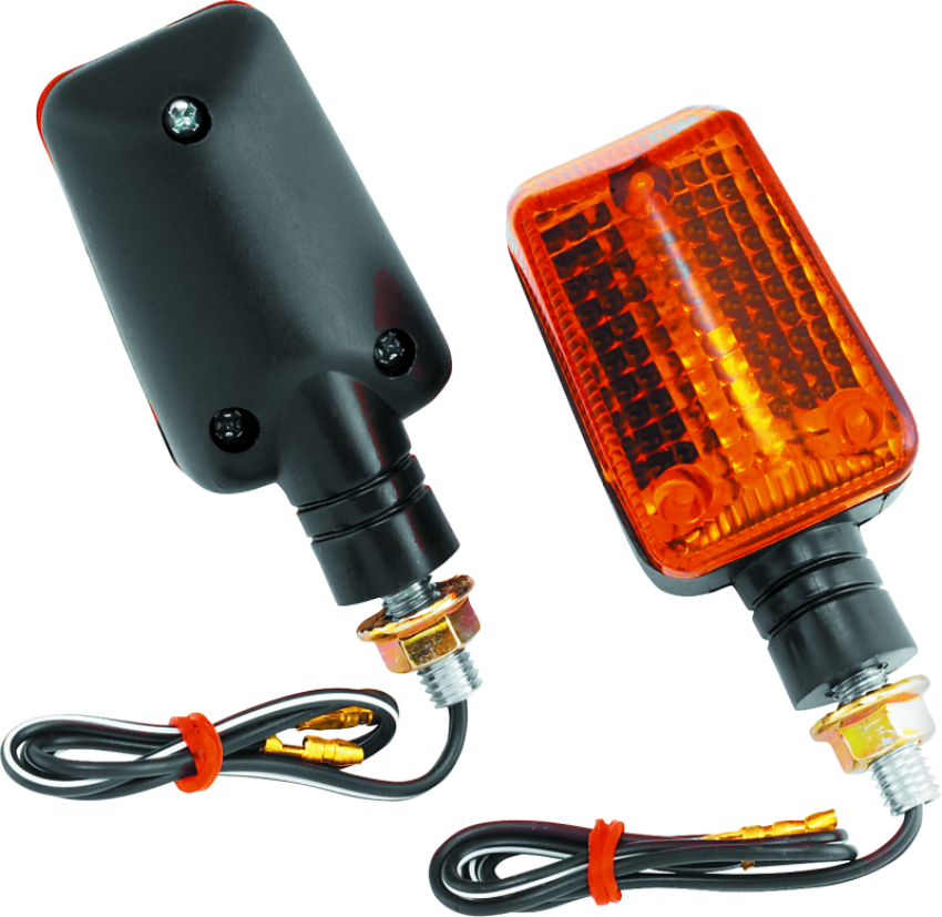 BikeMaster 268038 Universal Ministalk Marker Light - Black/Amber