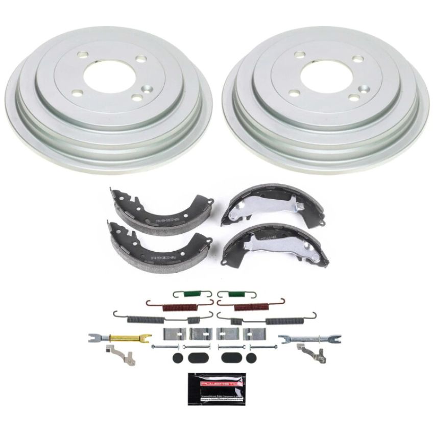 PowerStop KOE15476DK Power Stop 13-17 Hyundai Accent Rear Autospecialty Drum Kit