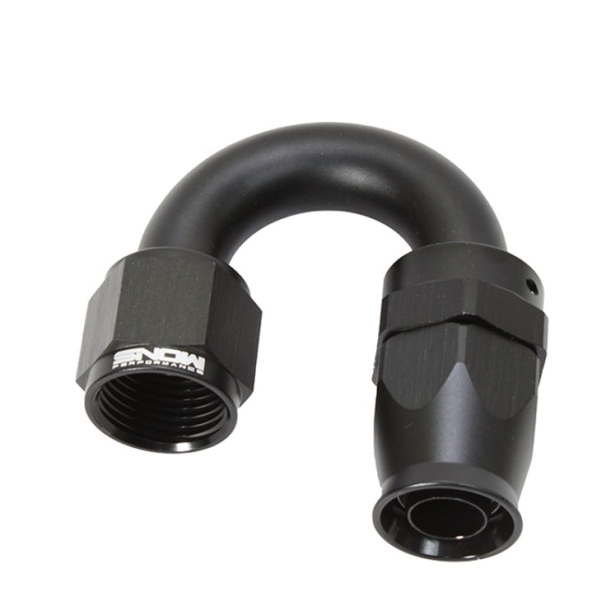Snow Performance SNF-60118 -10 AN 180 Degree PTFE Hose End (Black)