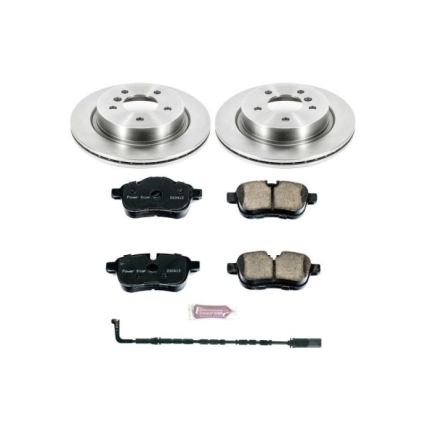 PowerStop KOE6583 OE Stock Replacement Low-Dust Ceramic Brake Pad and Rotor Kit
