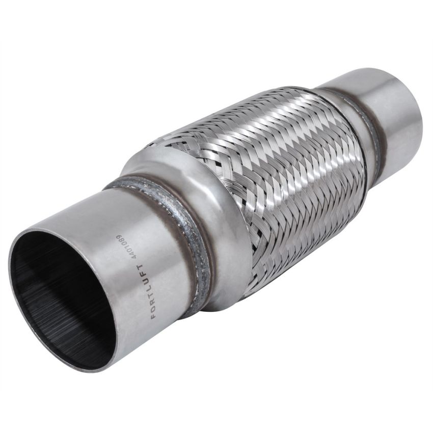 FORTLUFT 4401089 Exhaust Flex Connector with Extension Pipes 2.50''x6.00''x10.00'' Stainless Steel