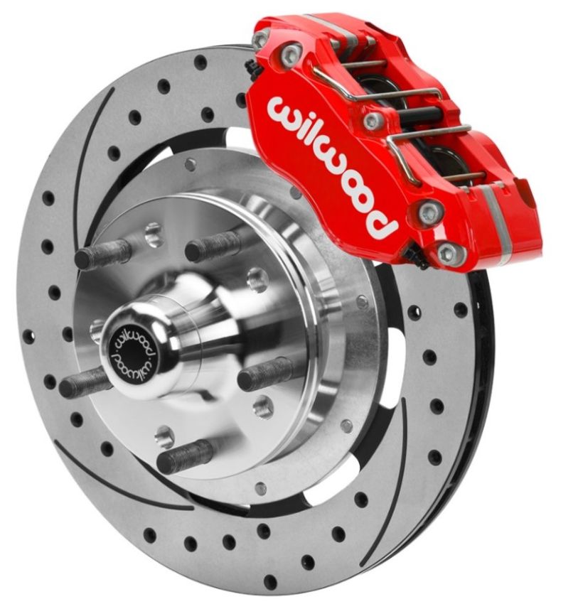 Wilwood 140-15981-DR 70-81 FBody/75-79 A&XBody Dynapro Frt Brk Kit 11.75in D/S Rtr Red Caliper Use w/ PD Spindle