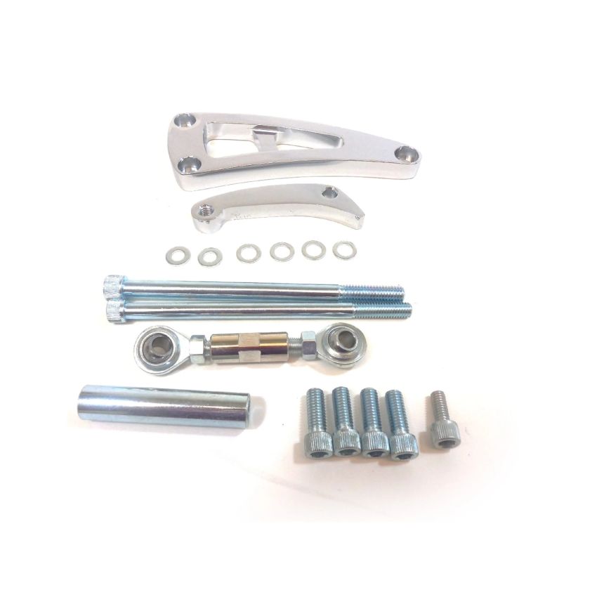 RACING POWER CO-PACKAGED RPCR6408 Chrome Alum BB Chevy Alternator Bracket