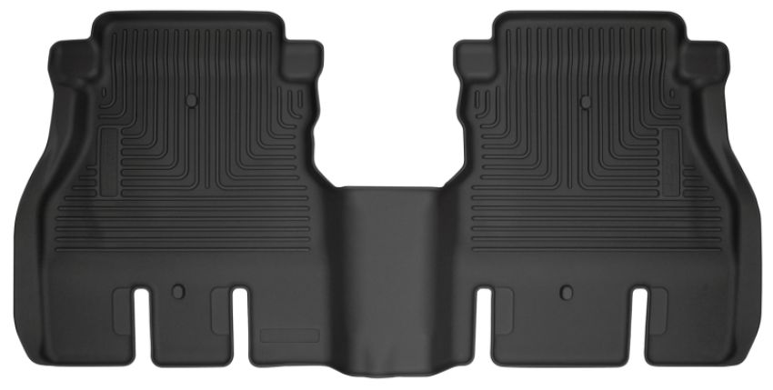 HUSKY LINERS HSK14041 18-  Jeep JL 2nd Seat Fl oor Liner Black Weatherb
