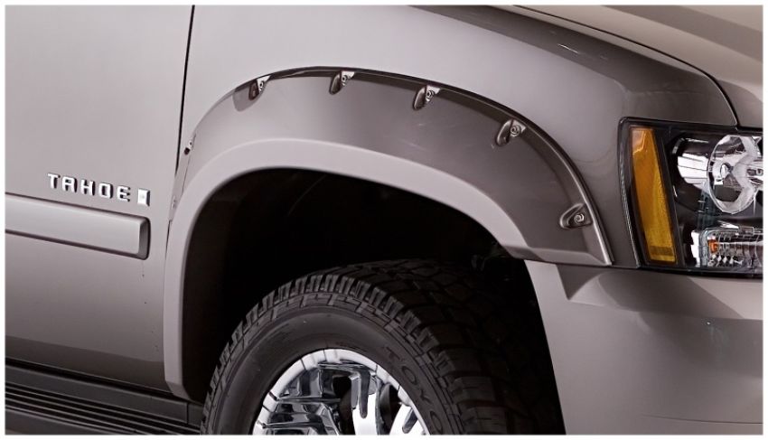 Bushwacker 07-14 Chevy Tahoe Pocket Style Flares 4pc Does Not Fit LTZ - Black