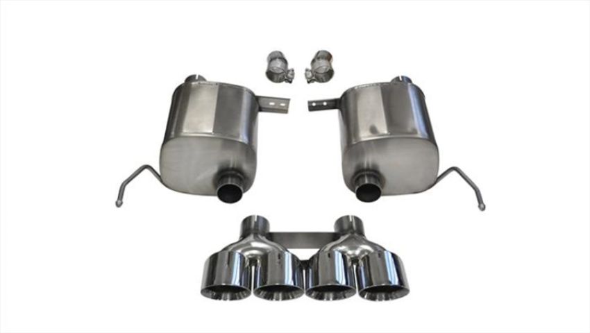 CORSA Performance 14762 Corsa 2014-2019 Corvette C7 Coupe 6.2L V8 AT/MT 2.75in Valve-Back Dual Rear Exit Polished XtremeExh