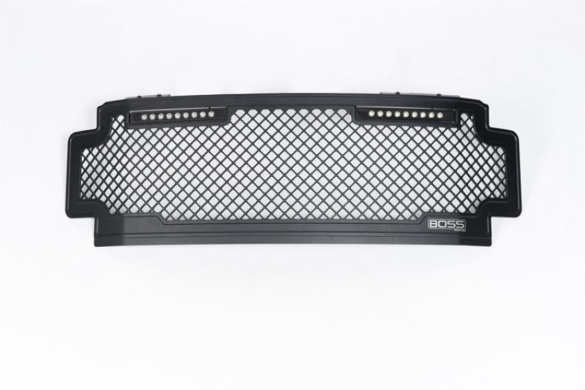 Putco 270547BL 17-20 Ford SuperDuty Lighted Boss Grille w/ Two 10in Luminix Light Bars (w/o Camera)