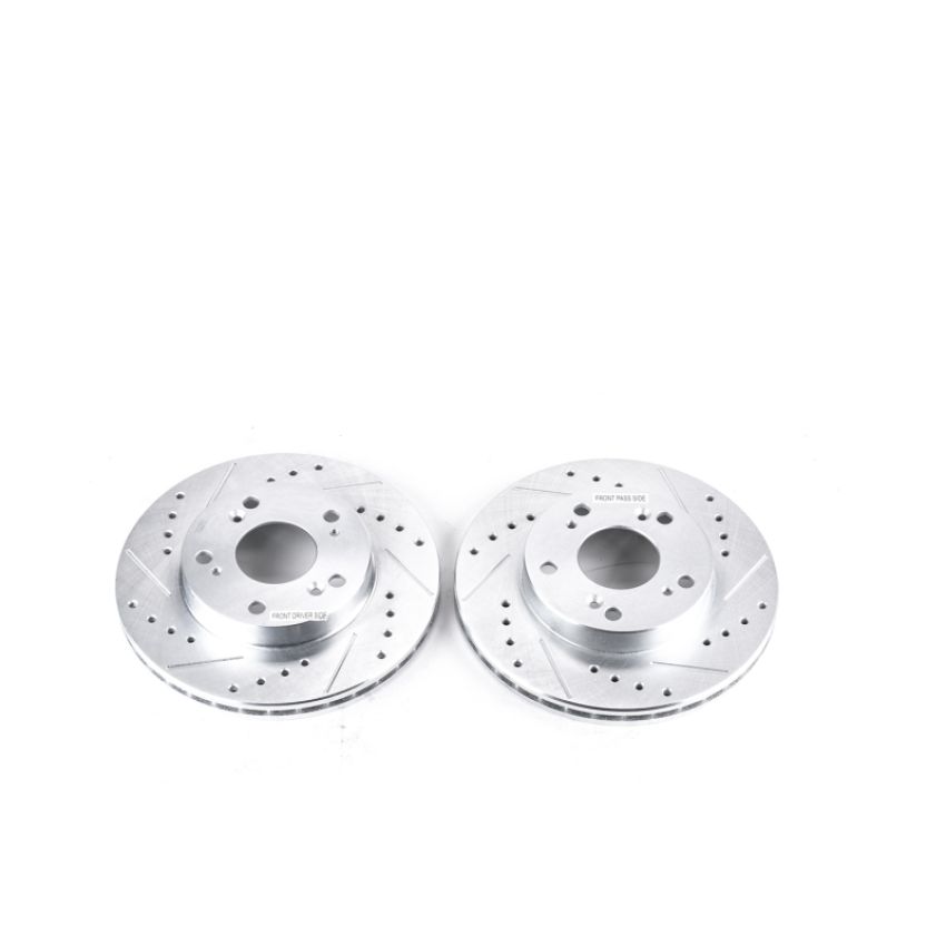 PowerStop JBR962XPR PowerStop Evolution Performance Drilled, Slotted & Plated Brake Rotor Pair