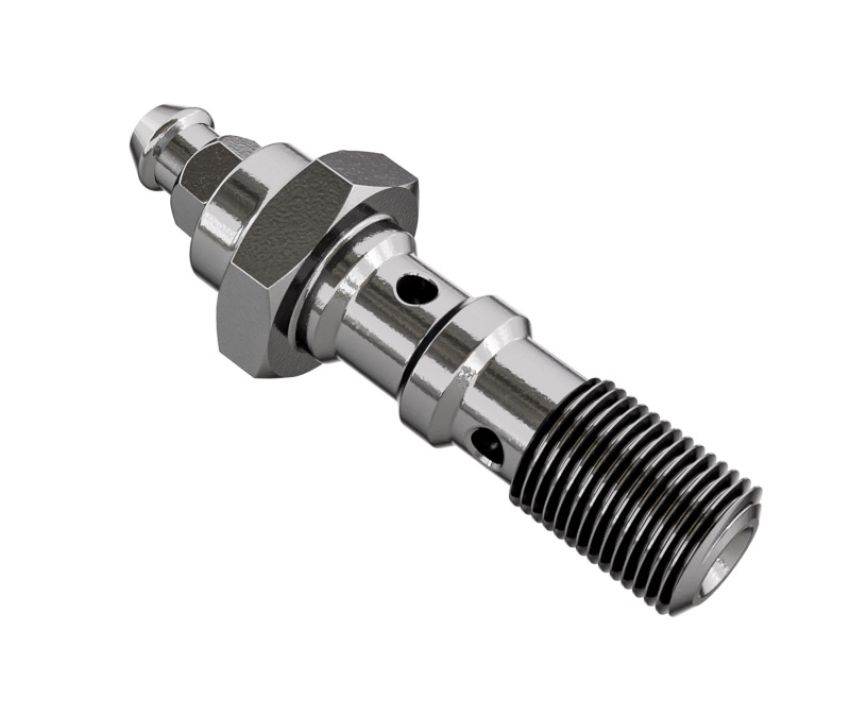 Goodridge P773-03BNC Double Banjo Bleed Bolt 3/8x24