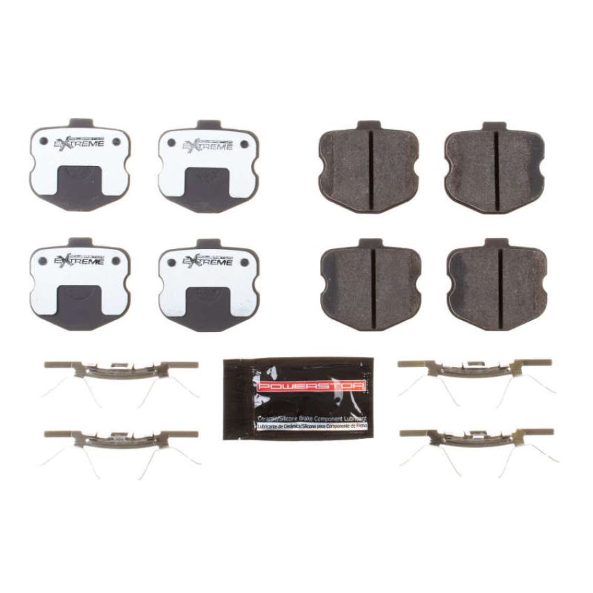 PowerStop Z26-1185R PowerStop - Z26 Performance Carbon-Fiber Ceramic Brake Pads with Hardware Kit