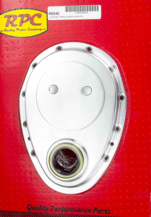 RACING POWER CO-PACKAGED RPCR6040 SBC Alum Timing Cover Polished