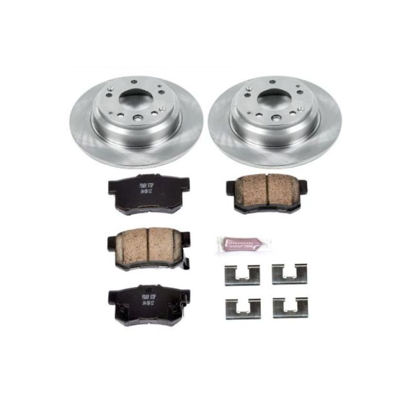 PowerStop KOE3153 OE Stock Replacement Low-Dust Ceramic Brake Pad and Rotor Kit