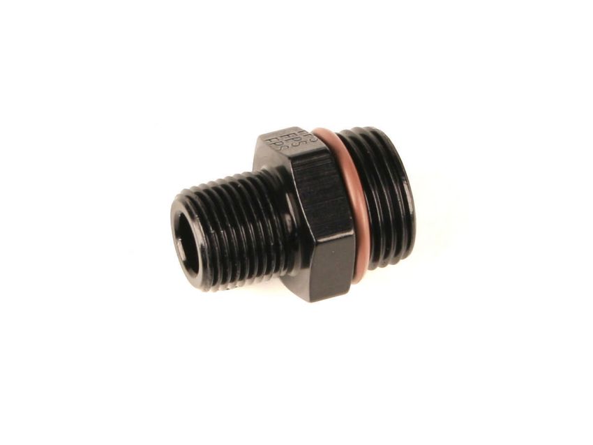 FRAGOLA FRG494001-BL #10 ORB x 3/8 MPT Adapter Fitting Black