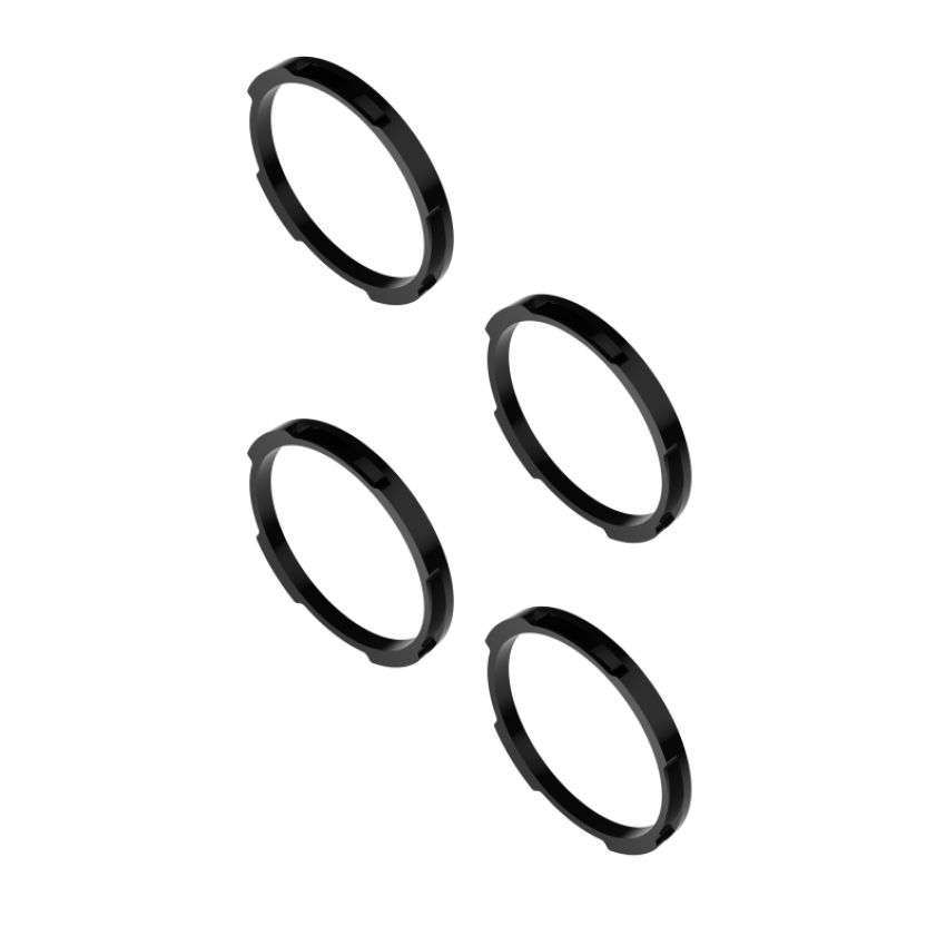 KC HiLiTES 30581 KC Bezel Ring KC FLEX ERA BAR Black 4PC