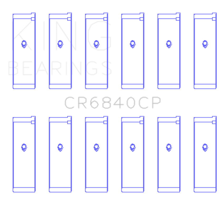 King 2005-2012 Nissan VQ40DE 6 Cyl (Size STD) Rod Bearing Set
