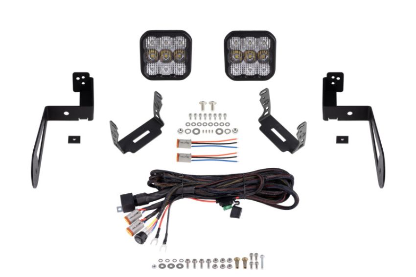 Diode Dynamics DD7275 Jeep JK SS5 CrossLink Bumper Lightbar Kit Pro Combo