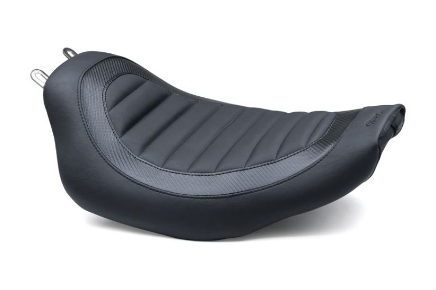 Mustang Motorcycle 76991 Mustang 82-00 Harley FXR Jody Perewitz Design Solo Seat (Frame Mounted) - Black