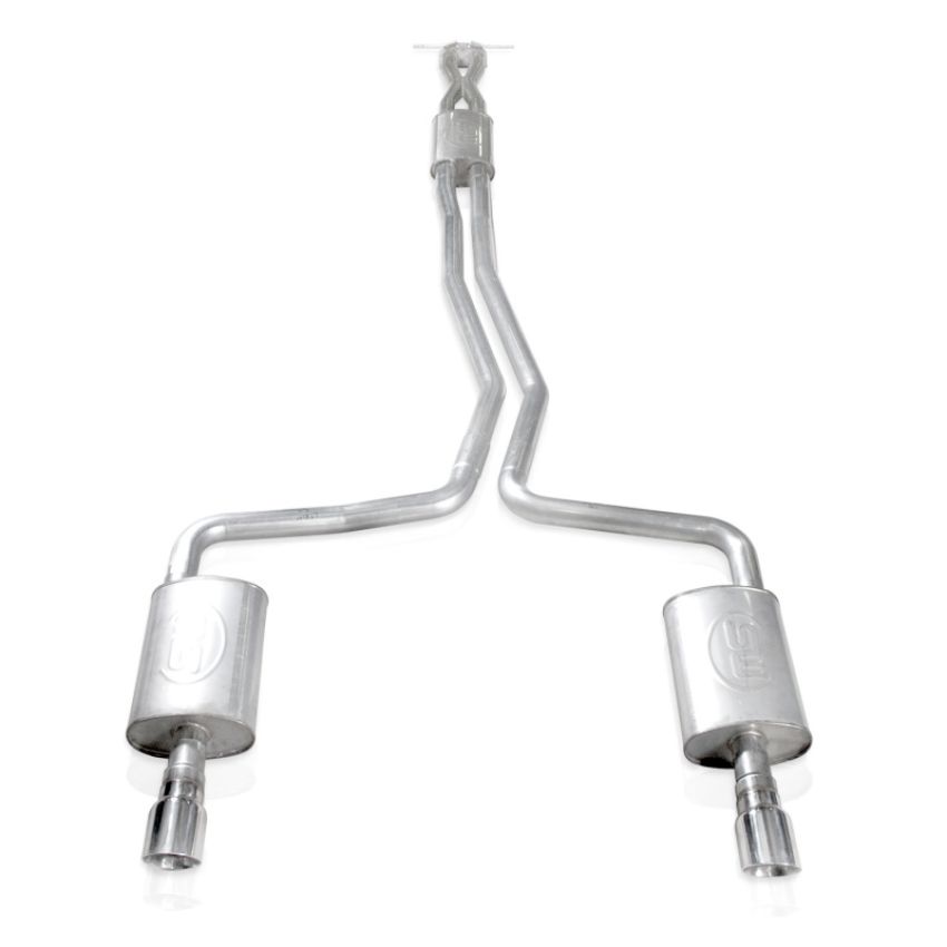 Stainless Works TA10ECOCB 2010-18 Ford Taurus SHO V6 2-1/2in Catback Chambered Mufflers X-Pipe
