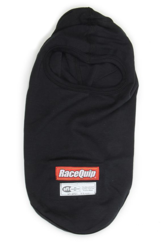 RACEQUIP RQP433991 Headsock FR Black Single Layer SFI 3.3