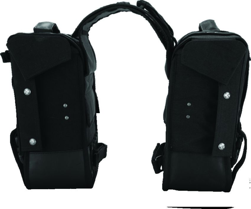 Burly Brand B15-1002B Throw-over Saddlebag - Black