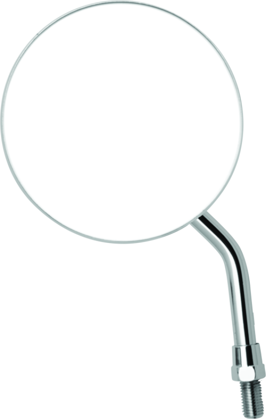 BikeMaster 600800 4in Adjustable Round Mirror 10mm - Each - Chrome
