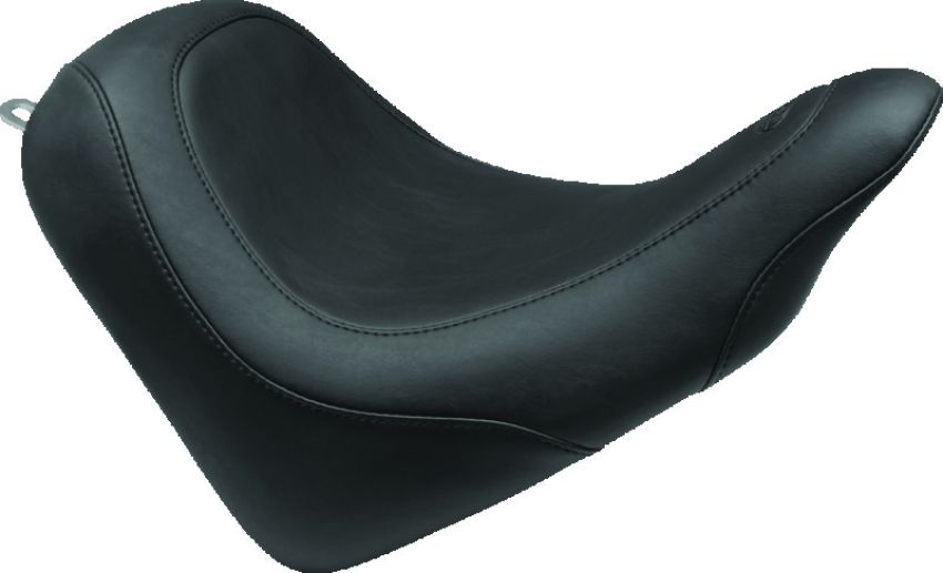 Mustang Motorcycle 75491 Mustang 82-03 Harley Sportster Standard Touring Passenger Seat w/Studs - Black