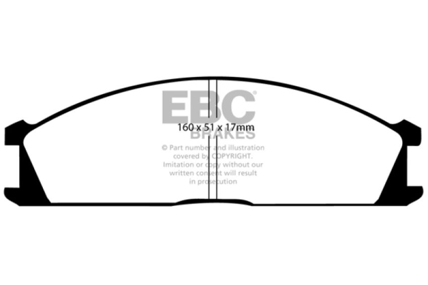 EBC Brakes DP6691 6000 Series Greenstuff Truck/SUV Brakes Disc Pads