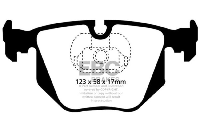 EBC Brakes DP31118C Redstuff Ceramic Low Dust Brake Pads