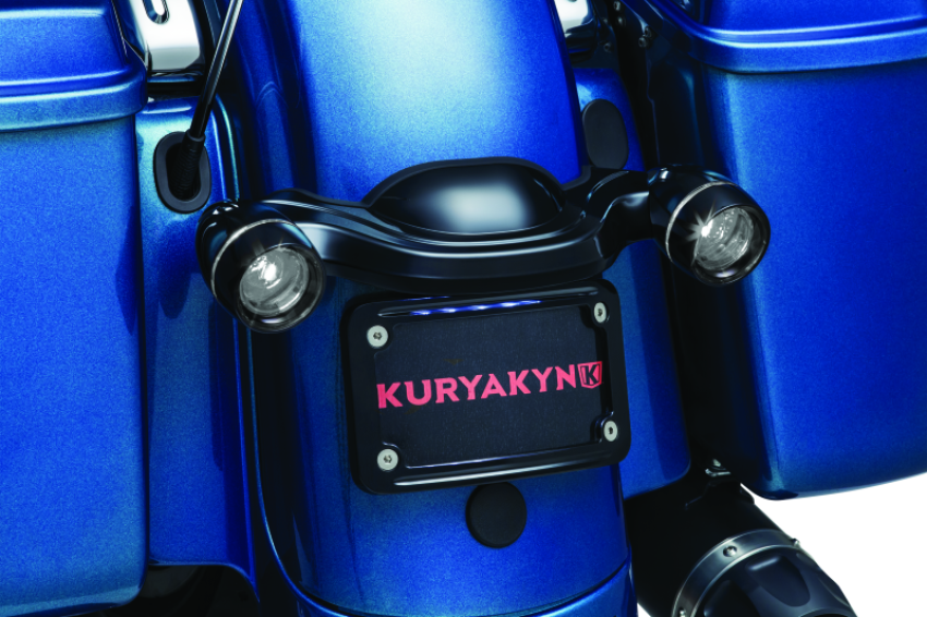 Kuryakyn 5480 Deep Dish Bezel For Bullet Turn Signals Smoke Lens Gloss Black
