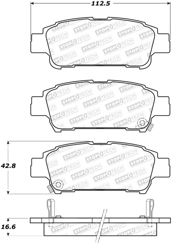 Stoptech 308.09950 Street Brake Pads