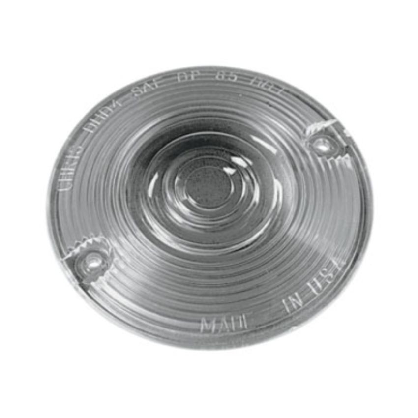 Letric Lighting LLC-3S Smoke Flat Lens Style Turn Signal Lenses 3In