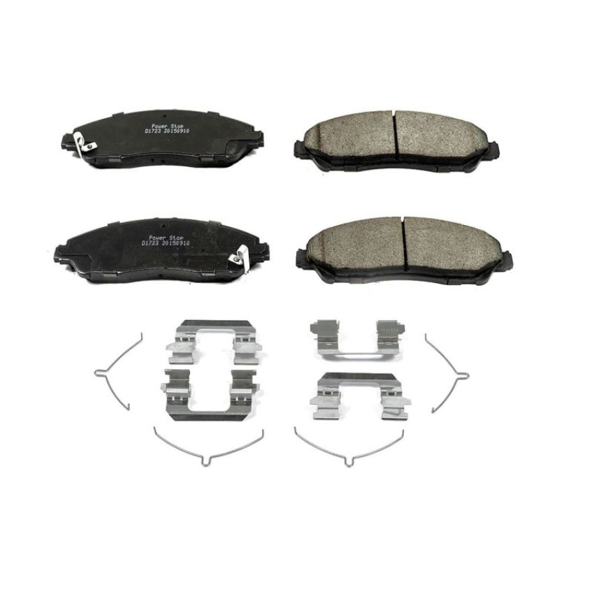 PowerStop 17-1723 PowerStop - Z17 Low-Dust Ceramic Brake Pads with Hardware