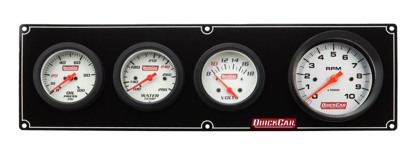 QUICKCAR RACING PRODUCTS QRP61-77473 Extreme 3-1 OP/WT/Volt w/ 3-3/8in Tach