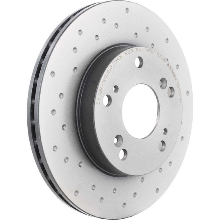 Brembo 09.5457.3X Premium UV Coated Xtra Cross Drilled Brake Rotor