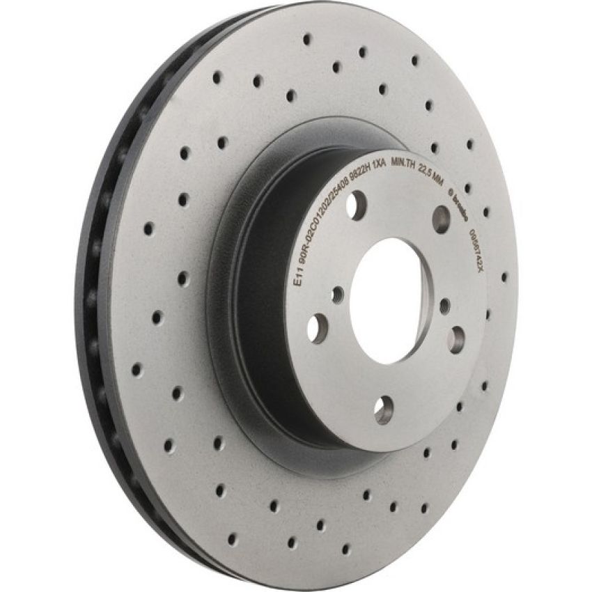 Brembo 09.5674.2X Premium UV Coated Xtra Cross Drilled Brake Rotor