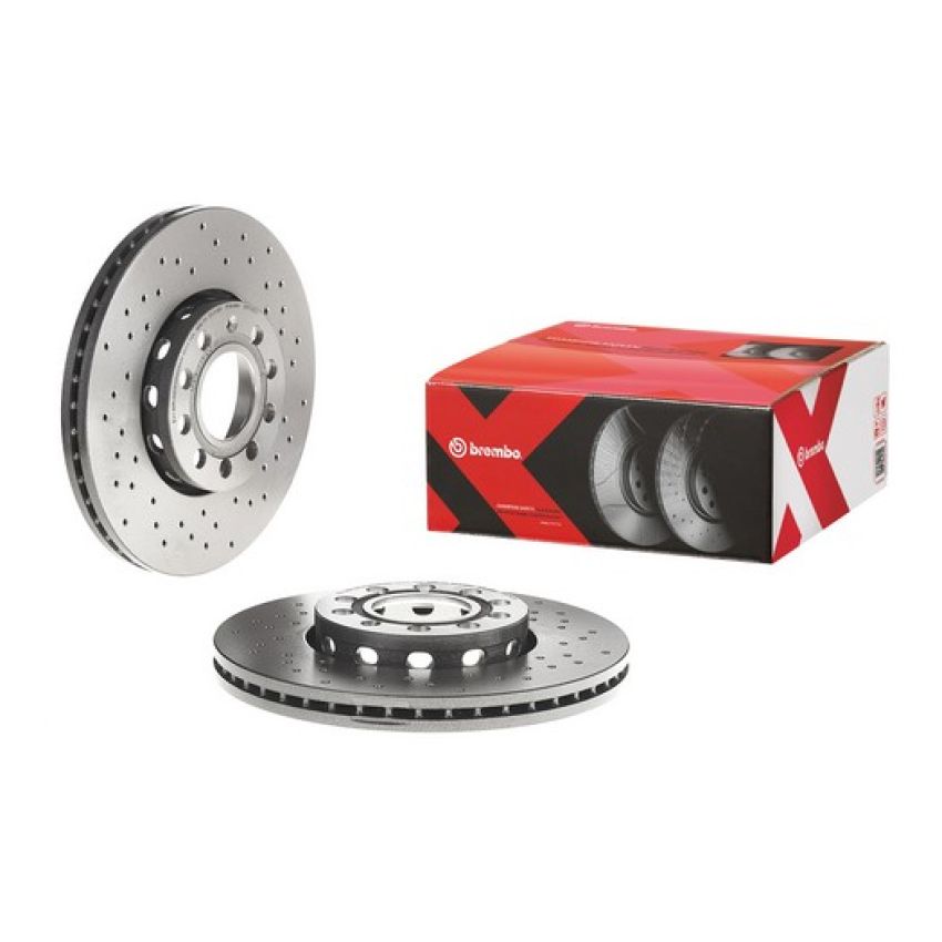 Brembo 09.5745.2X Premium UV Coated Xtra Cross Drilled Brake Rotor