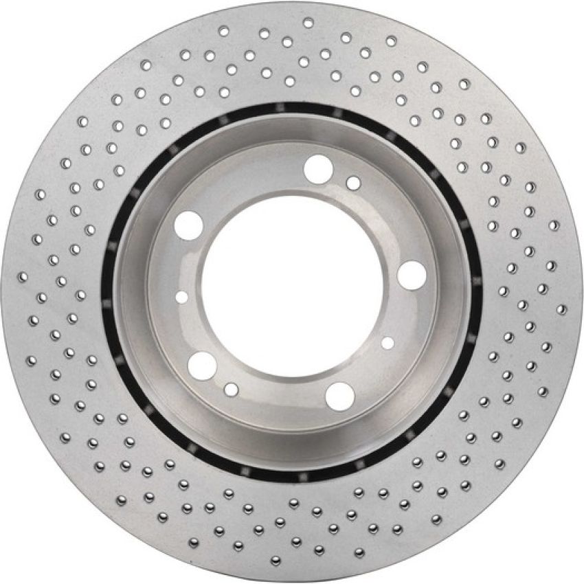 Brembo KT00B03 Brembo ceramic brake pad and UV coated vented drilled brake disc kit