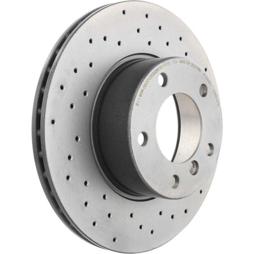 Brembo 09.6924.1X Premium UV Coated Xtra Cross Drilled Brake Rotor