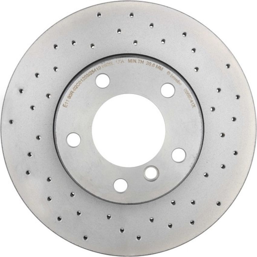 Brembo 09.6924.1X Premium UV Coated Xtra Cross Drilled Brake Rotor