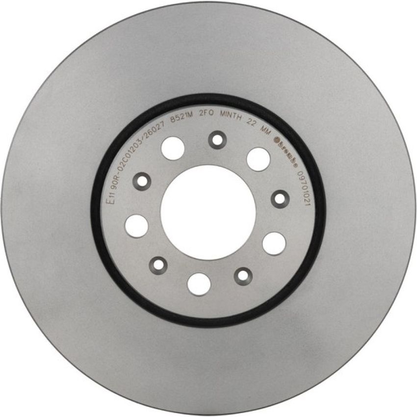 Brembo KT00A04 Brembo ceramic brake pad and UV coated vented  brake disc kit