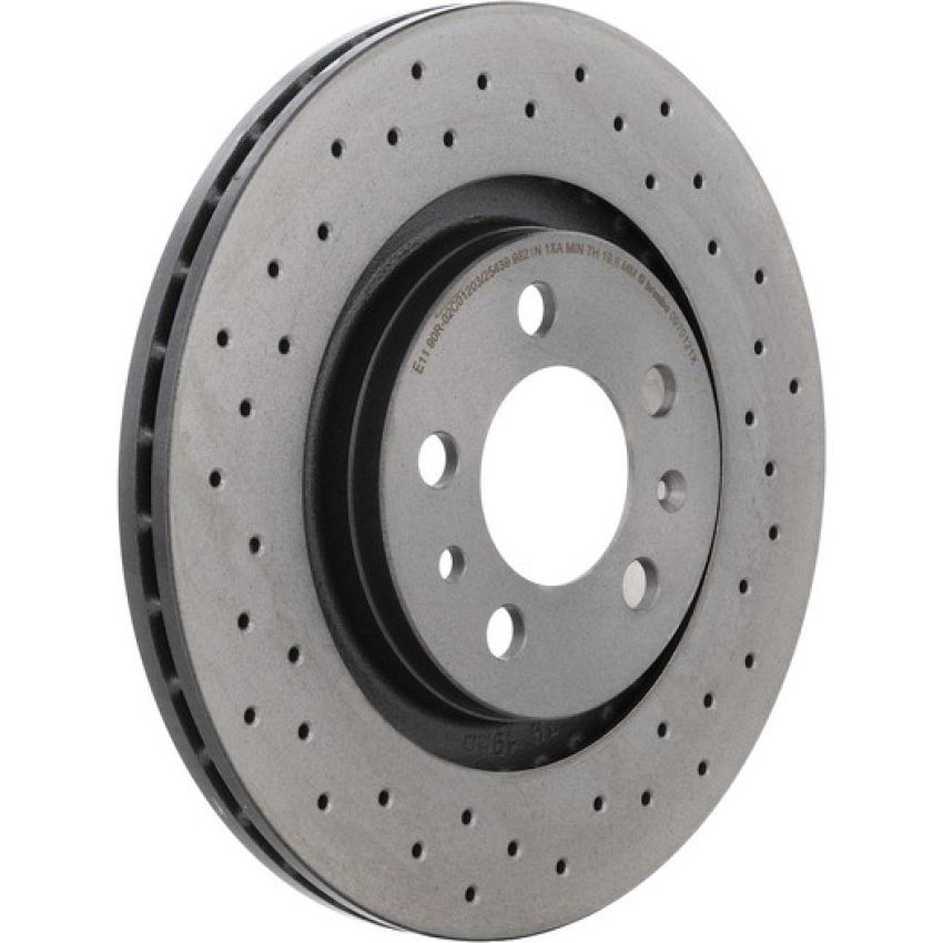 Brembo 09.7012.1X Premium UV Coated Xtra Cross Drilled Brake Rotor