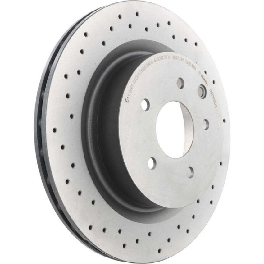 Brembo 09.7356.2X Premium UV Coated Xtra Cross Drilled Brake Rotor