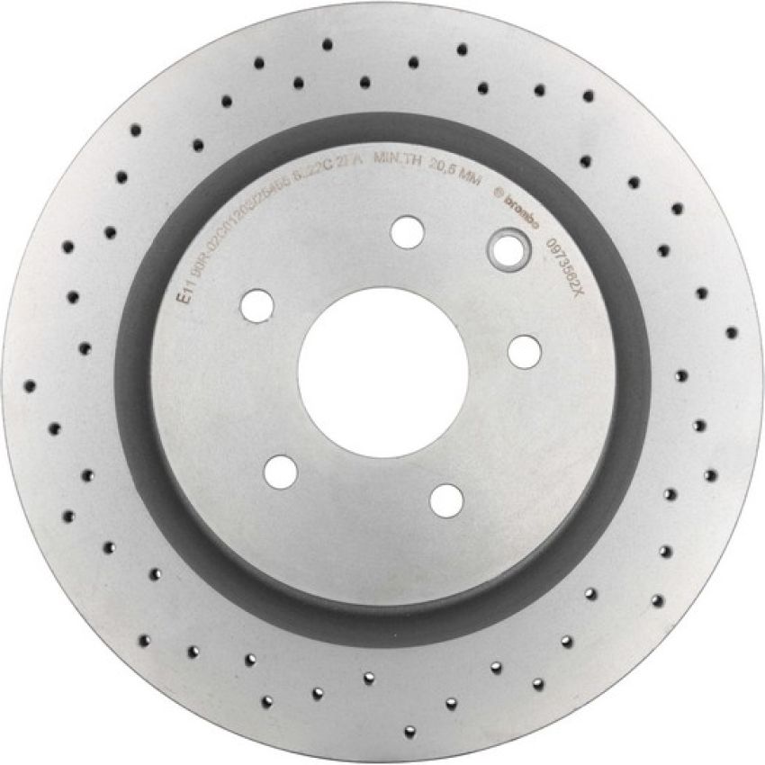 Brembo 09.7356.2X Premium UV Coated Xtra Cross Drilled Brake Rotor